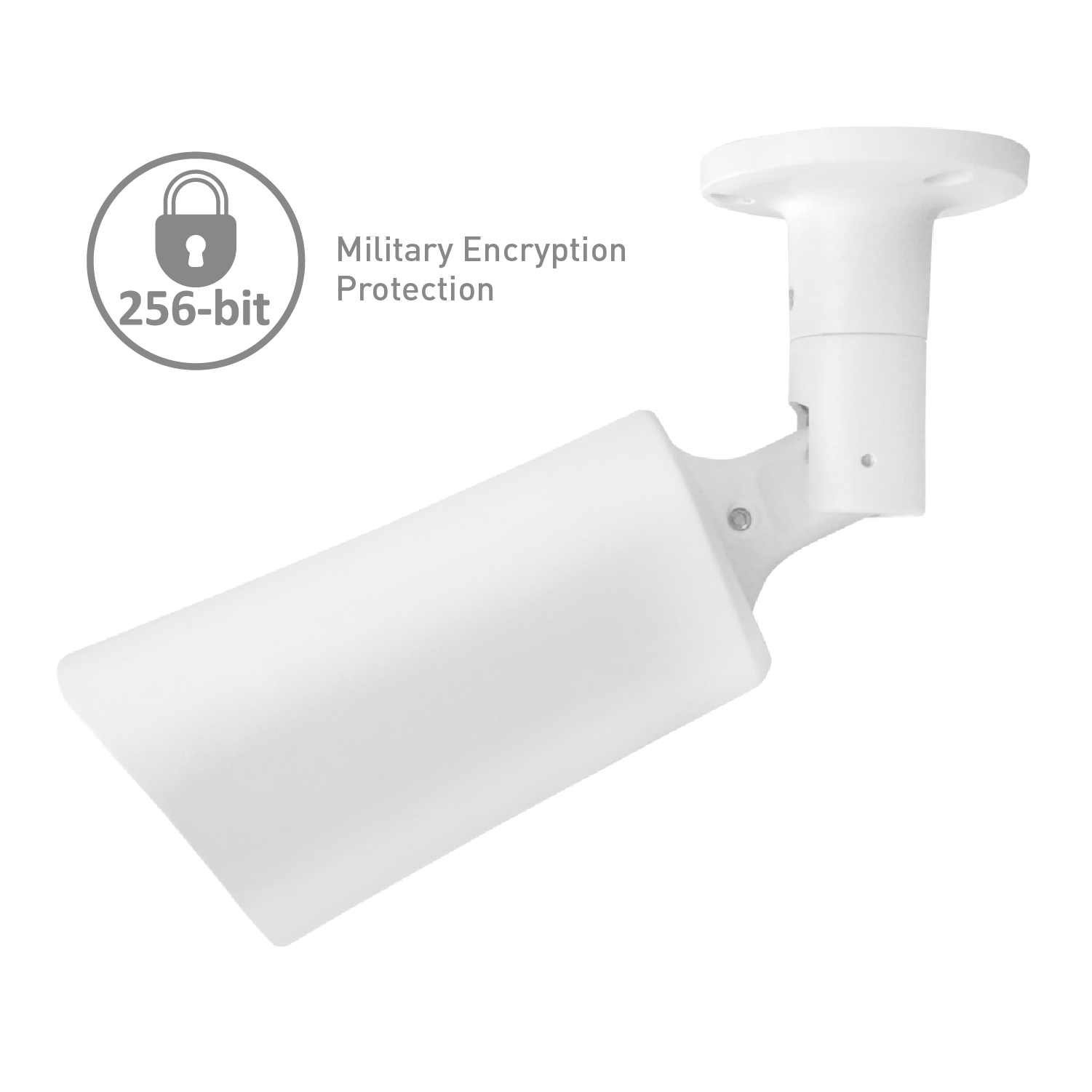 AR4 Outdoor Bullet Camera - White, AI Detection, Night Vision